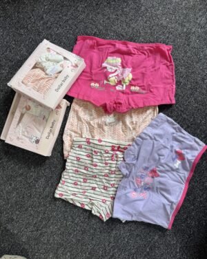 Girls Multicolour 2pc Dollar Baby Shorts Set