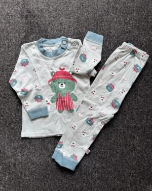 Boys Light Green Long Sleeve Nightwear Set