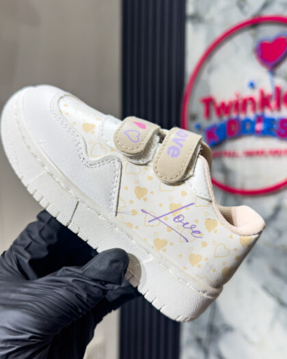 Boutique Standard White Girls Sneakers