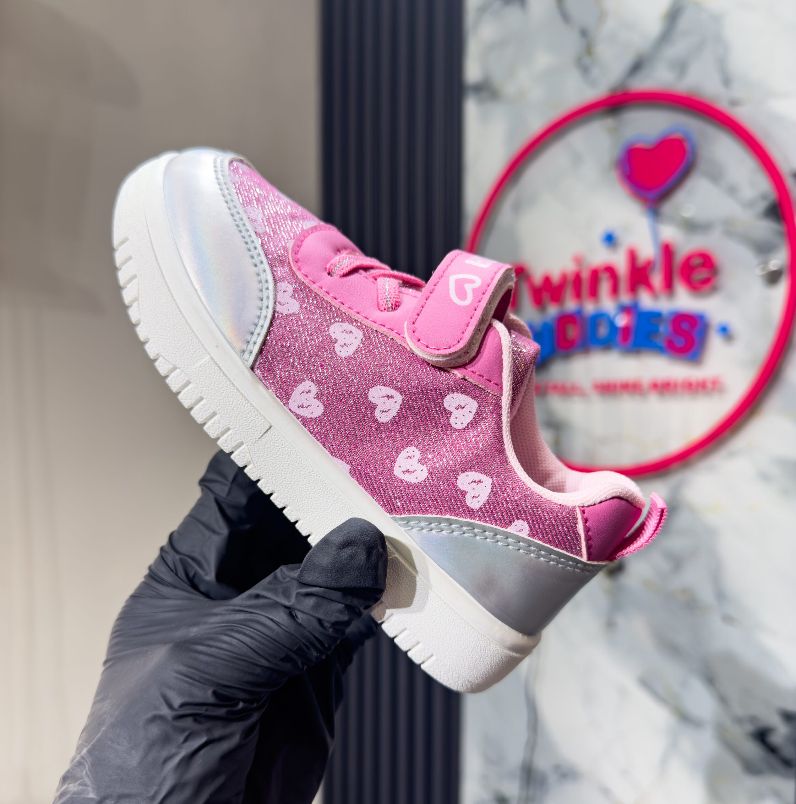 Boutique Standard Pink Girls Sneakers
